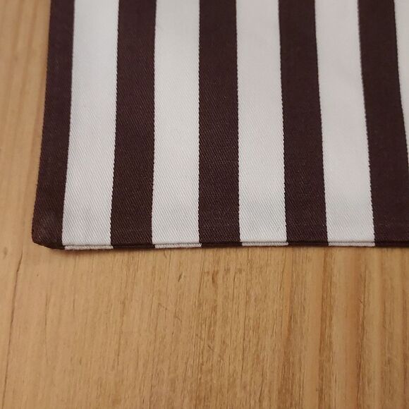 Henri Bendel Dust bag striped brown white Drawstring purse protector shoe - Picture 6 of 7